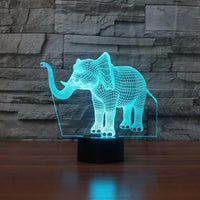 Elephant 3D Illusion Lamp