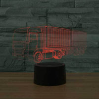 Commercial Truck 3D Illusion Lamp