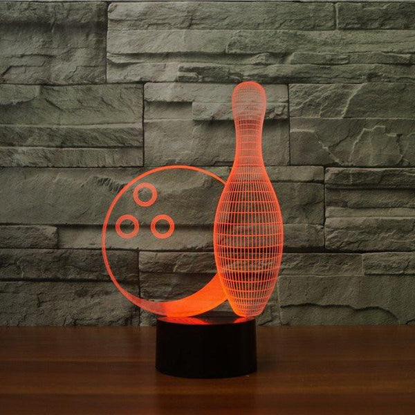 Bowling 3D Illusion Lamp