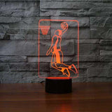 Basketball Player 3D Illusion Lamp