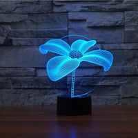 Flower 3D Illusion Lamp