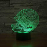 Football Helmet 3D Illusion Lamp