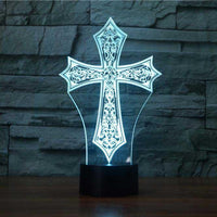 Cross 3D Illusion Lamp