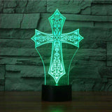 Cross 3D Illusion Lamp