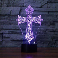 Cross 3D Illusion Lamp