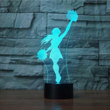 Cheerleader 3D Illusion Lamp