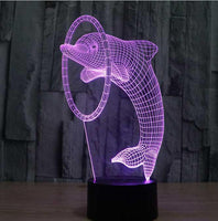 Dolphin 3D Illusion Lamp