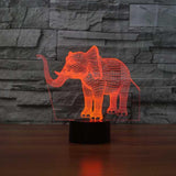 Elephant 3D Illusion Lamp