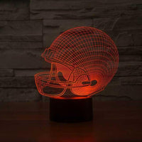 Football Helmet 3D Illusion Lamp