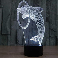 Dolphin 3D Illusion Lamp