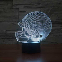 Football Helmet 3D Illusion Lamp